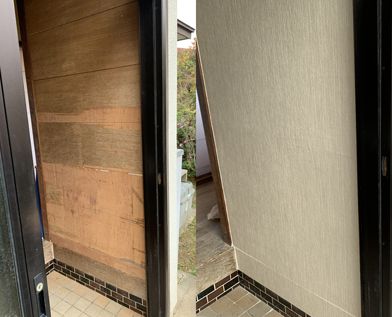 玄関の壁紙張替え えびす建具 内装 リフォームや壁紙張替えならdiyショップのえびす建具 内装 玄関の壁紙張替え えびす建具 内装 リフォームや壁紙張替えならdiyショップのえびす建具 内装